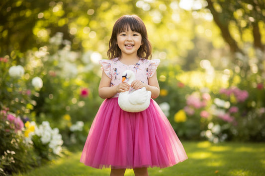 Pete + Lucy Girls Pink Blooming Ballerinas Dress Size 10/12