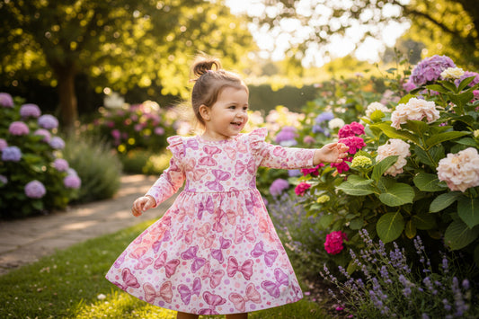 Pete + Lucy Girls Pink Bowtastic Dress Size 4T