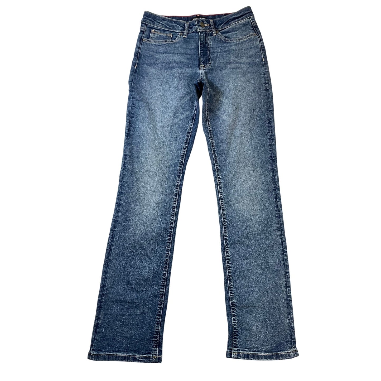 Nautica Jeans Women's Straight Leg Dark Wash Classic Stretch Denim Sz 4