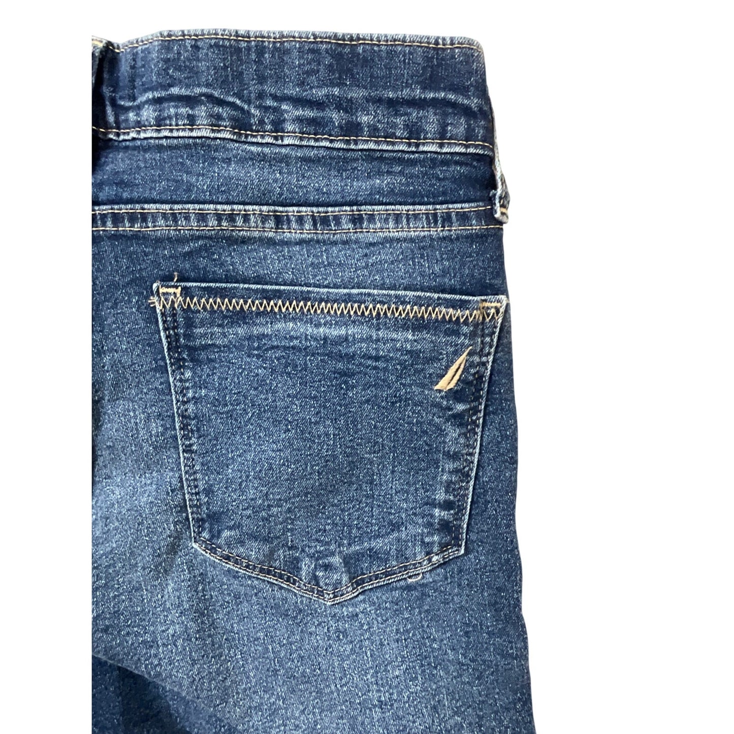 Nautica Jeans Women's Straight Leg Dark Wash Classic Stretch Denim Sz 4