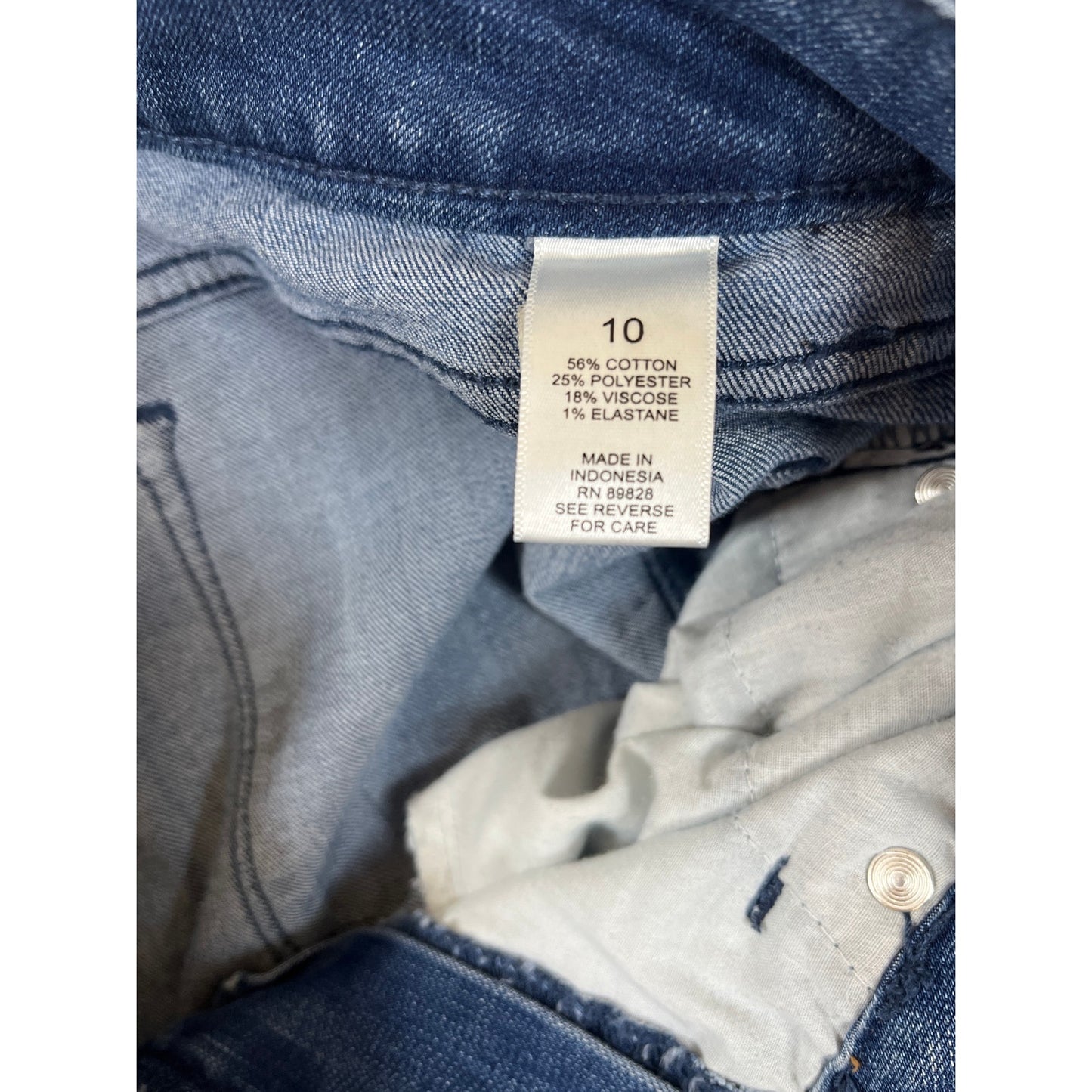 Isaac Mizrahi Live Women’s Size 10 Wide-Leg Crop Jeans Medium Wash Denim