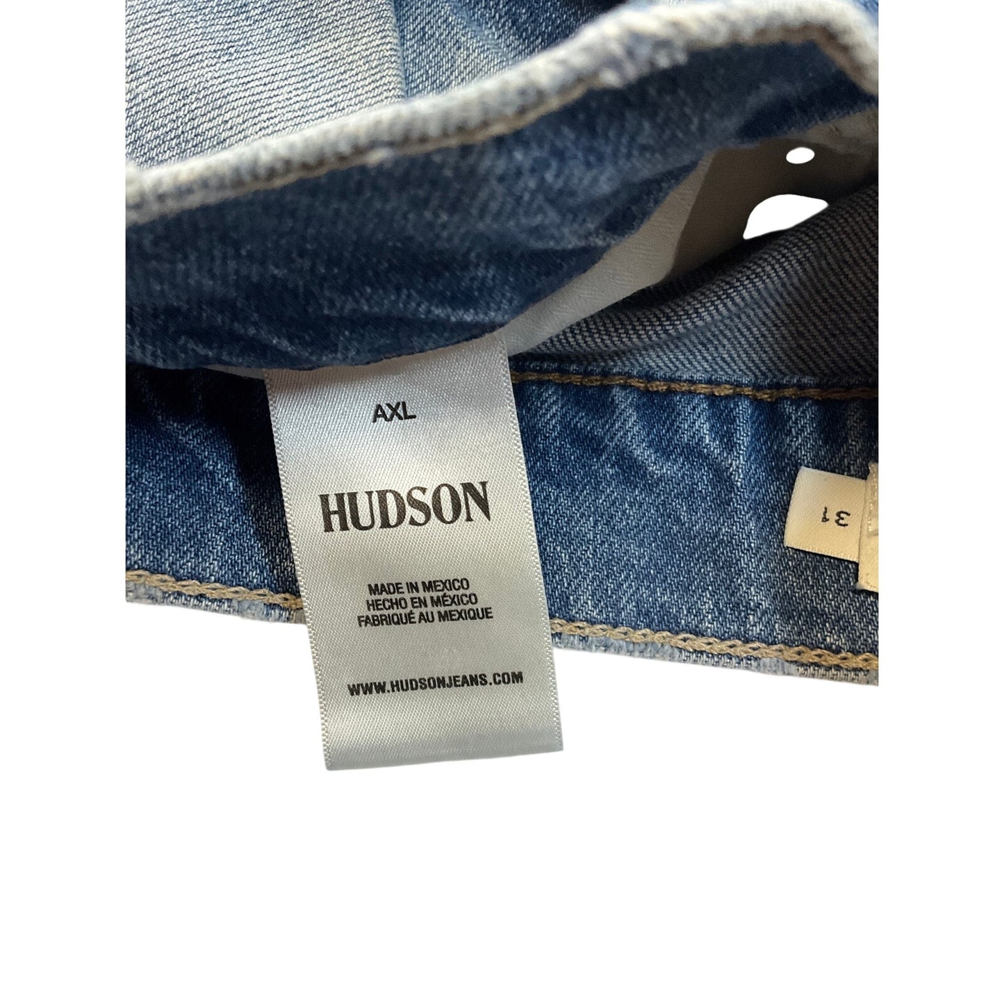 Hudson Los Angeles Men’s Distressed Straight-Leg Jeans Size 31 Medium Wash