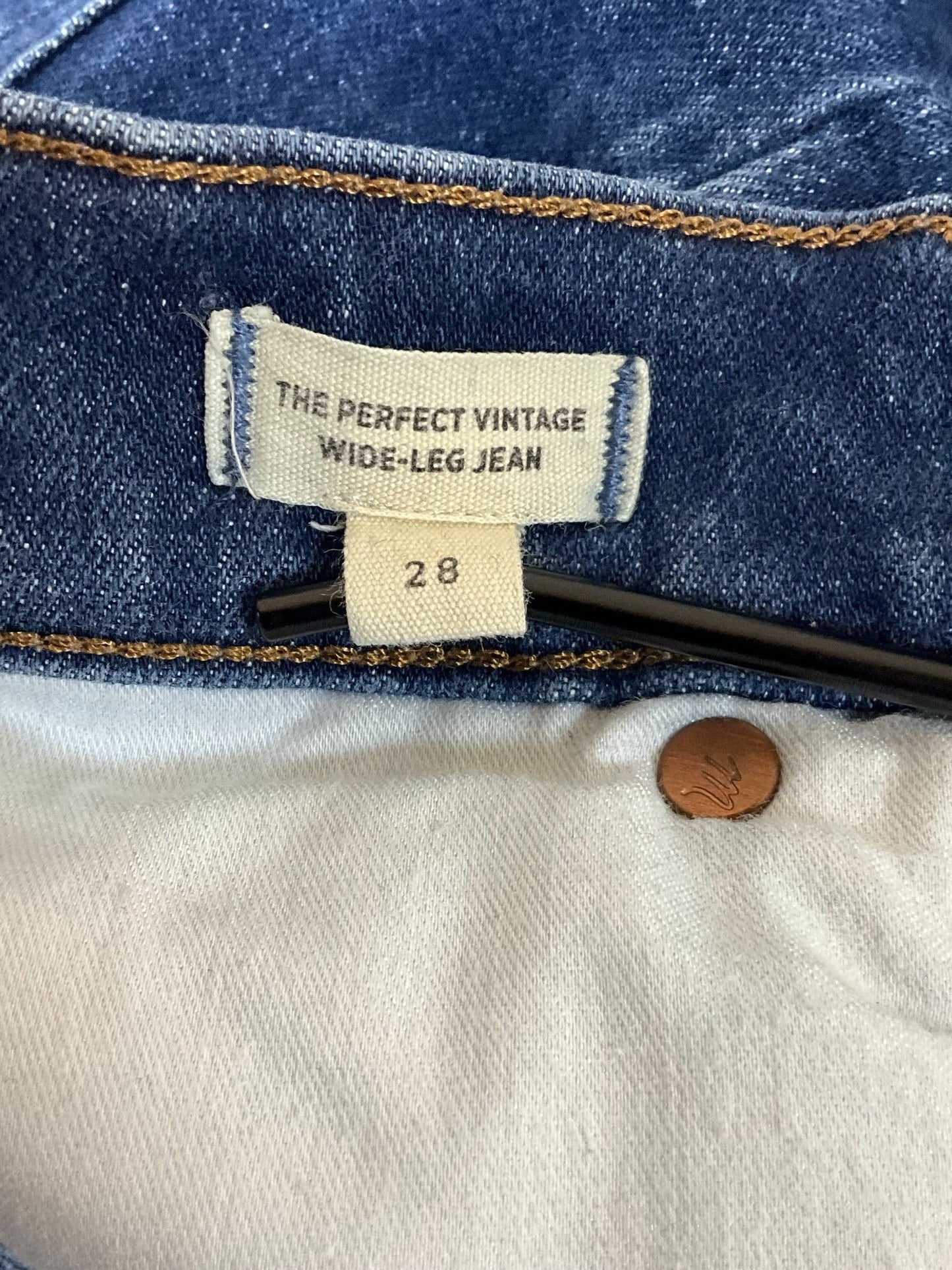 Madewell The Perfect Vintage Wide-Leg Jean size 28 label